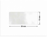 PLOMBA VOID TRANSPARENT POŁYSK SZACHOWNICA KARO D-44AC2 prostokąt 30x13mm