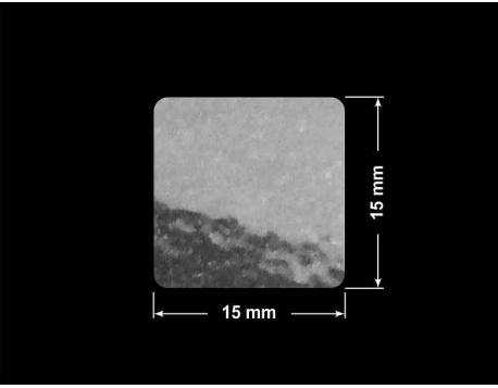 PLOMBA VOID TRANSPARENT POŁYSK SZACHOWNICA KARO D-44AC2 kwadrat 15x15mm