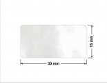 PLOMBA VOID TRANSPARENT POŁYSK SZACHOWNICA KARO D-44AC2 prostokąt 30x15mm
