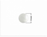 NAKLEJKA ZAMYKAJĄCA TRANSPARENT PP OPAKOWANIA T-400 kółko 8mm