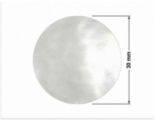 NAKLEJKA ZAMYKAJĄCA TRANSPARENT PP OPAKOWANIA T-400 kółko 30mm