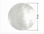 NAKLEJKA ZAMYKAJĄCA TRANSPARENT PP OPAKOWANIA T-400 kółko 37mm