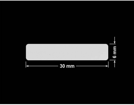 PLOMBA SREBRNA PÓŁPOŁYSK PLASTER MIODU T-441M2 prostokąt 30x6mm