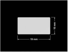 PLOMBA SREBRNA PÓŁPOŁYSK PLASTER MIODU T-441M2 prostokąt 19x10mm