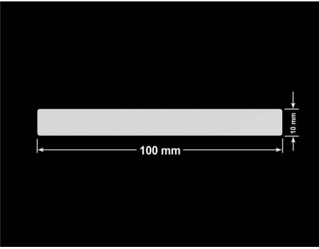 PLOMBA SREBRNA PÓŁPOŁYSK PLASTER MIODU T-441M2 prostokąt 100x10mm