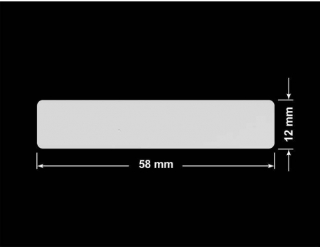 PLOMBA SREBRNA PÓŁPOŁYSK PLASTER MIODU T-441M2 prostokąt 58x12mm