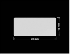 PLOMBA SREBRNA PÓŁPOŁYSK PLASTER MIODU T-441M2 prostokąt 30x13mm