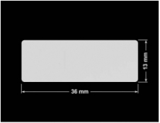 PLOMBA SREBRNA PÓŁPOŁYSK PLASTER MIODU T-441M2 prostokąt 36x13mm