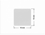 PLOMBA SREBRNA PÓŁPOŁYSK PLASTER MIODU T-441M2 kwadrat 15x15mm