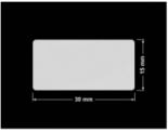 PLOMBA SREBRNA PÓŁPOŁYSK PLASTER MIODU T-441M2 prostokąt 30x15mm