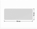 PLOMBA SREBRNA PÓŁPOŁYSK PLASTER MIODU T-441M2 prostokąt 38x15mm