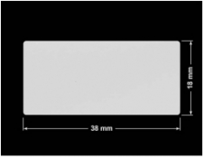 PLOMBA SREBRNA PÓŁPOŁYSK PLASTER MIODU T-441M2 prostokąt 38x18mm