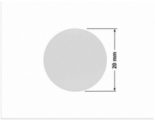 PLOMBA SREBRNA PÓŁPOŁYSK PLASTER MIODU T-441M2 kółko 20mm