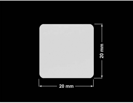 PLOMBA SREBRNA PÓŁPOŁYSK PLASTER MIODU T-441M2 kwadrat 20x20mm