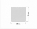 PLOMBA SREBRNA PÓŁPOŁYSK PLASTER MIODU T-441M2 kwadrat 20x20mm