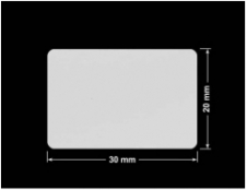PLOMBA SREBRNA PÓŁPOŁYSK PLASTER MIODU T-441M2 prostokąt 30x20mm