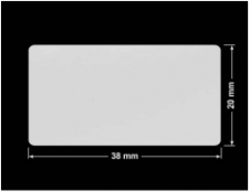 PLOMBA SREBRNA PÓŁPOŁYSK PLASTER MIODU T-441M2 prostokąt 38x20mm