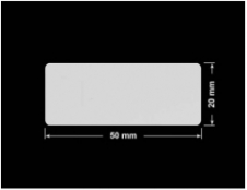 PLOMBA SREBRNA PÓŁPOŁYSK PLASTER MIODU T-441M2 prostokąt 50x20mm