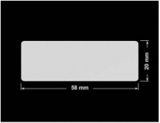 PLOMBA SREBRNA PÓŁPOŁYSK PLASTER MIODU T-441M2 prostokąt 58x20mm