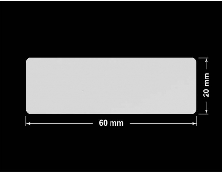 PLOMBA SREBRNA PÓŁPOŁYSK PLASTER MIODU T-441M2 prostokąt 60x20mm