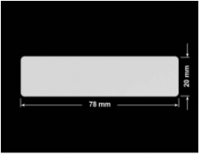 PLOMBA SREBRNA PÓŁPOŁYSK PLASTER MIODU T-441M2 prostokąt 78x20mm