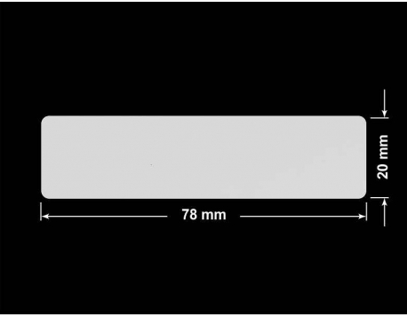 PLOMBA SREBRNA PÓŁPOŁYSK PLASTER MIODU T-441M2 prostokąt 78x20mm