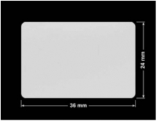 PLOMBA SREBRNA PÓŁPOŁYSK PLASTER MIODU T-441M2 prostokąt 36x24mm