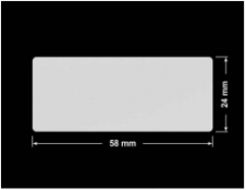 PLOMBA SREBRNA PÓŁPOŁYSK PLASTER MIODU T-441M2 prostokąt 58x24mm