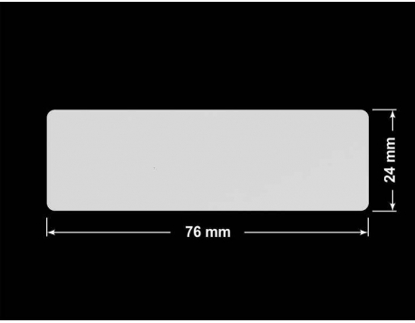 PLOMBA SREBRNA PÓŁPOŁYSK PLASTER MIODU T-441M2 prostokąt 76x24mm