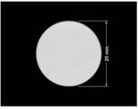 PLOMBA SREBRNA PÓŁPOŁYSK PLASTER MIODU T-441M2 kółko 25mm