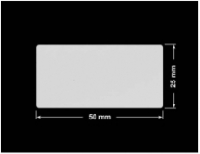 PLOMBA SREBRNA PÓŁPOŁYSK PLASTER MIODU T-441M2 prostokąt 50x25mm