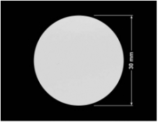 PLOMBA SREBRNA PÓŁPOŁYSK PLASTER MIODU T-441M2 kółko 30mm