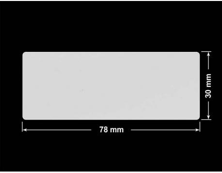 PLOMBA SREBRNA PÓŁPOŁYSK PLASTER MIODU T-441M2 prostokąt 78x30mm