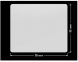 PLOMBA SREBRNA PÓŁPOŁYSK PLASTER MIODU T-441M2 prostokąt 38x32mm