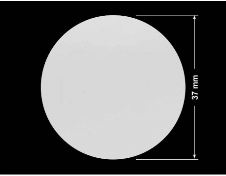 PLOMBA SREBRNA PÓŁPOŁYSK PLASTER MIODU T-441M2 kółko 37mm