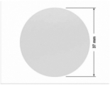 PLOMBA SREBRNA PÓŁPOŁYSK PLASTER MIODU T-441M2 kółko 37mm