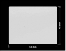 PLOMBA SREBRNA PÓŁPOŁYSK PLASTER MIODU T-441M2 prostokąt 58x45mm