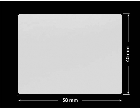 PLOMBA SREBRNA PÓŁPOŁYSK PLASTER MIODU T-441M2 prostokąt 58x45mm
