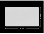 PLOMBA SREBRNA PÓŁPOŁYSK PLASTER MIODU T-441M2 prostokąt 76x45mm