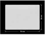PLOMBA SREBRNA PÓŁPOŁYSK PLASTER MIODU T-441M2 prostokąt 76x56mm