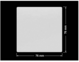 PLOMBA SREBRNA PÓŁPOŁYSK PLASTER MIODU T-441M2 kwadrat 76x76mm