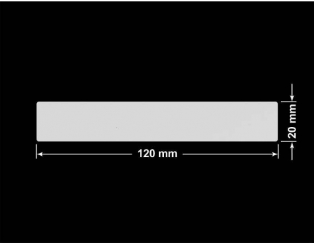 PLOMBA SREBRNA PÓŁPOŁYSK PLASTER MIODU T-441M2 prostokąt 120x20mm