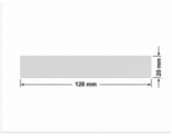 PLOMBA SREBRNA PÓŁPOŁYSK PLASTER MIODU T-441M2 prostokąt 120x20mm