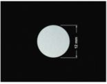 PLOMBA SREBRNA PÓŁPOŁYSK PLASTER MIODU T-441M2 kółko 12mm