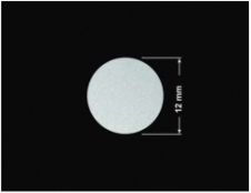 PLOMBA SREBRNA PÓŁPOŁYSK PLASTER MIODU T-441M2 kółko 12mm