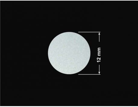 PLOMBA SREBRNA PÓŁPOŁYSK PLASTER MIODU T-441M2 kółko 12mm