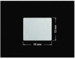 PLOMBA SREBRNA PÓŁPOŁYSK VOID T-34102 prostokąt 15x12mm