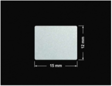 PLOMBA SREBRNA PÓŁPOŁYSK VOID T-34102 prostokąt 15x12mm