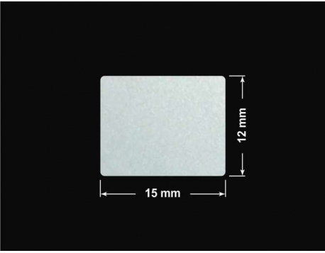 PLOMBA SREBRNA PÓŁPOŁYSK VOID T-34102 prostokąt 15x12mm