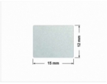 PLOMBA SREBRNA PÓŁPOŁYSK VOID T-34102 prostokąt 15x12mm